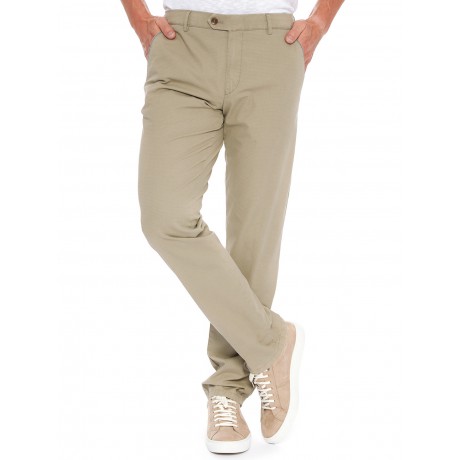 Хлопковые мужские брюки Meyer, модель Monza 5-458/42, цвет бежевый