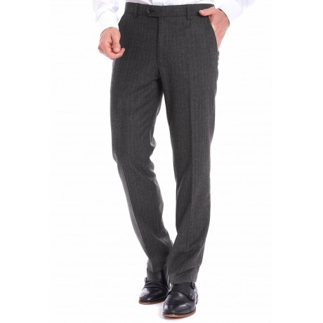 Классические мужские брюки Meyer (Мейер), модель Bonn 6-391/36 серо-коричневые в клетку.
