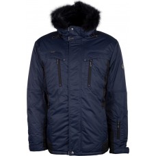 Куртка зимняя мужская с климат-контролем AutoJack 0499 синяя с черным