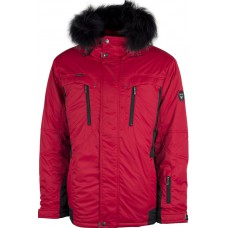 Куртка зимняя мужская с климат-контролем AutoJack 0499 красная с черным