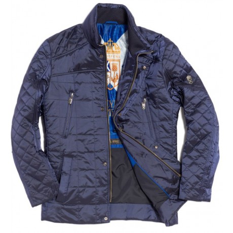 Куртка демисезонная мужская Royal Spirit, модель Визирь стеганная синяя 