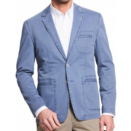 Мужской пиджак немецкой фирмы W.Wegener, модель Jack, артикул 5-874/17 в голубом цвете