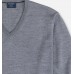 Пуловер мужской Olymp 01501063, серый шерстяной с V-образным вырезом