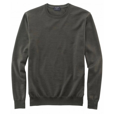 Пуловер мужской Olymp 01501147, хаки шерстяной