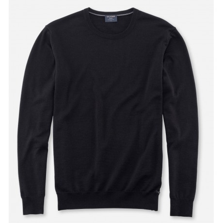 Пуловер мужской Olymp 01501168, черный шерстяной