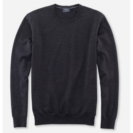 Пуловер мужской Olymp 01501169, темно-серый шерстяной
