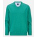Пуловер мужской Olymp 01601044, светло-зеленый хлопковый c V-образным вырезом