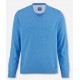 Пуловер мужской Olymp 01601074, голубой хлопковый c V-образным вырезом