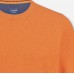 Пуловер мужской Olymp 53115506, оранжевый из структурного хлопка с круглым вырезом