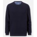 Пуловер мужской Olymp 53115518, темно-синий из структурного хлопка с круглым вырезом