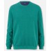 Пуловер мужской Olymp 53115544, зеленый из структурного хлопка с круглым вырезом