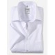 Рубашка мужская OLYMP Luxor Comfort fit, артикул 02541200 с коротким рукавом,белая гладкая