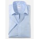 Рубашка мужская OLYMP Luxor Comfort fit, артикул 02541212 с коротким рукавом,голубая гладкая