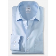 Рубашка мужская Olymp 02546415, Comfort fit, голубая гладкая