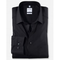 Рубашка мужская Olymp 02546468, Comfort fit, черная гладкая