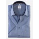 Рубашка мужская OLYMP Luxor Comfort fit, артикул 10085218 с коротким рукавом,темно-голубая фактурная