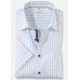 Рубашка мужская Olymp 10707211, Comfort fit с коротким рукавом,белая с рисунком
