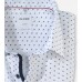 Рубашка мужская Olymp 10707211, Comfort fit с коротким рукавом,белая с рисунком