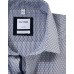 Рубашка мужская Olymp 10708428, Comfort fit, коричнево-голубая с графическим дизайном