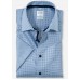 Рубашка мужская OLYMP Luxor Comfort fit, артикул 11817211 с коротким рукавом,голубая с рисунком