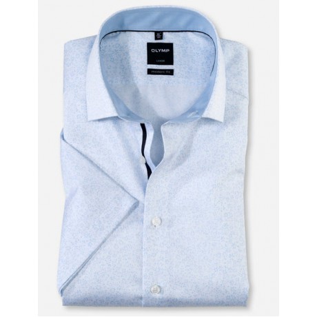 Рубашка мужская OLYMP Luxor Modern fit, артикул 12343211 светлая с цветочным принтом