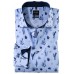 Рубашка мужская OLYMP Luxor Modern fit, артикул 124954115 голубая с растительным принтом