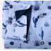 Рубашка мужская OLYMP Luxor Modern fit, артикул 124954115 голубая с растительным принтом