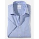 Рубашка мужская OLYMP Luxor Comfort fit, артикул 31901211 с коротким рукавом, голубая в мелкую клетку