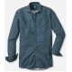 Рубашка мужская Olymp Casual 40506445, Modern fit, вельветовая зеленая с принтом