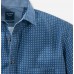 Рубашка мужская Olymp Casual 40626418, Modern fit, хлопковая синяя с принтом из фланели