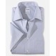 Рубашка мужская OLYMP Luxor Comfort fit, артикул 51311263 с коротким рукавом,серая гладкая
