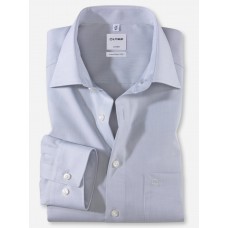 Рубашка мужская Olymp 51316463, Comfort fit, светло-серая гладкая