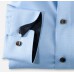 Рубашка мужская Olymp 10044411, Comfort fit, голубая фактурная