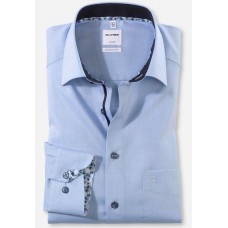 Рубашка мужская Olymp 10085411, Comfort fit, голубая фактурная