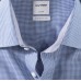 Рубашка мужская Olymp 31906419, Comfort fit, синяя в мелкую клеточку