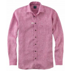 Рубашка мужская Olymp Casual 40941495, Modern fit, льняная розовая