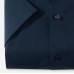 Рубашка мужская OLYMP Luxor Comfort fit, артикул 10441218 с коротким рукавом,темно-синяя фактурная