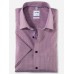 Рубашка мужская OLYMP Luxor Comfort fit, артикул 10481235 с коротким рукавом,красная с рисунком