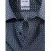 Рубашка мужская OLYMP Luxor Comfort fit, артикул 11301218 с коротким рукавом, синяя с рисунком