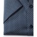 Рубашка мужская OLYMP Luxor Comfort fit, артикул 11301218 с коротким рукавом, синяя с рисунком