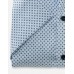 Рубашка мужская OLYMP Luxor Comfort fit, артикул 11301211 с коротким рукавом, голубая с рисунком